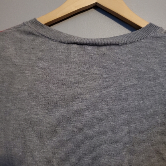 Grey/Orange Striped Sequin GAP Cardigan- Size S - Picture 12 of 12